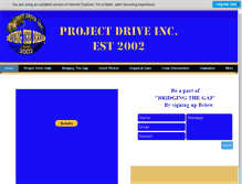 Tablet Screenshot of projectdriveinc.org